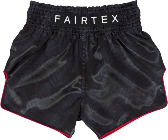 Foto: Fairtex bs1901 muay thai shorts stealth zwart maat m