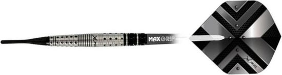 XQMax Dartpijlen Buran 90% Softtip 18 Gr Antraciet/wit van XQMax — afbeelding 3