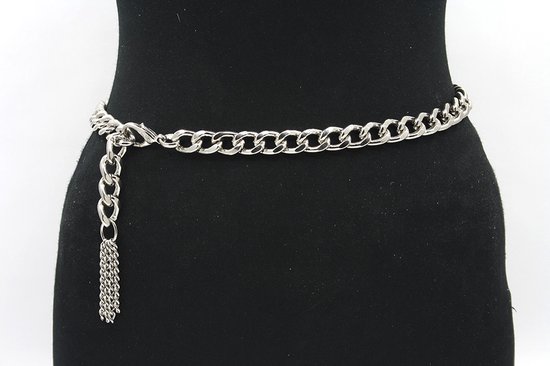 A Zone Ceinture chaine femme argent ceinture femme 1 5 cm de large Argent . bol