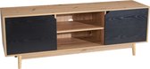 Rootz Lowboard 150 cm tv-meubel - entertainmentmeubel - mediaconsole - modern design - contrasterende kleuren - ruime opbergruimte - 150 cm x 55 cm x 40 cm