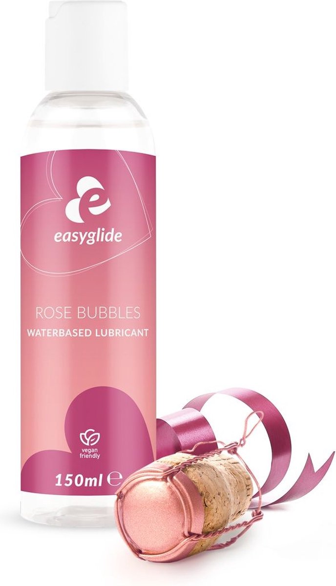 Goedkoopste EasyGlide - Rosé Bubbels Glijmiddel op Waterbasis - 150 ml