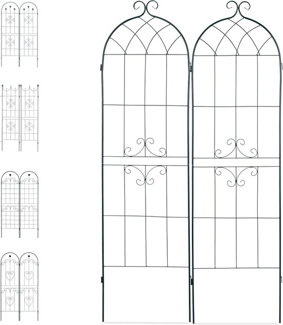 Plantenklimrek Bloemen Design - Rankhulp voor Klimplanten in de Grond - 120x40 cm