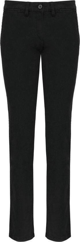Pantalon Femme 32 NL (34 FR) Kariban Noir 98% Katoen, 2% Élasthanne