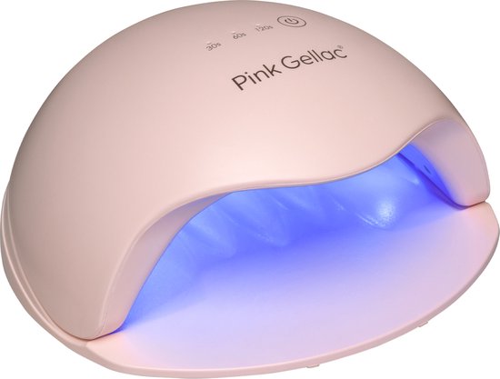 Foto: Pink gellac lamp roze pro led lamp nagels nageldroger met motion sensor en timer gellak lamp