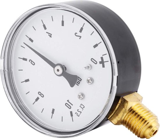 Solimeta Filter-Manometer – 5,1 Cm Zifferblatt, 0-60 Psi/bar – Für Pool, Spa & Aquarium – Mit 1/4" NPT Gewinde