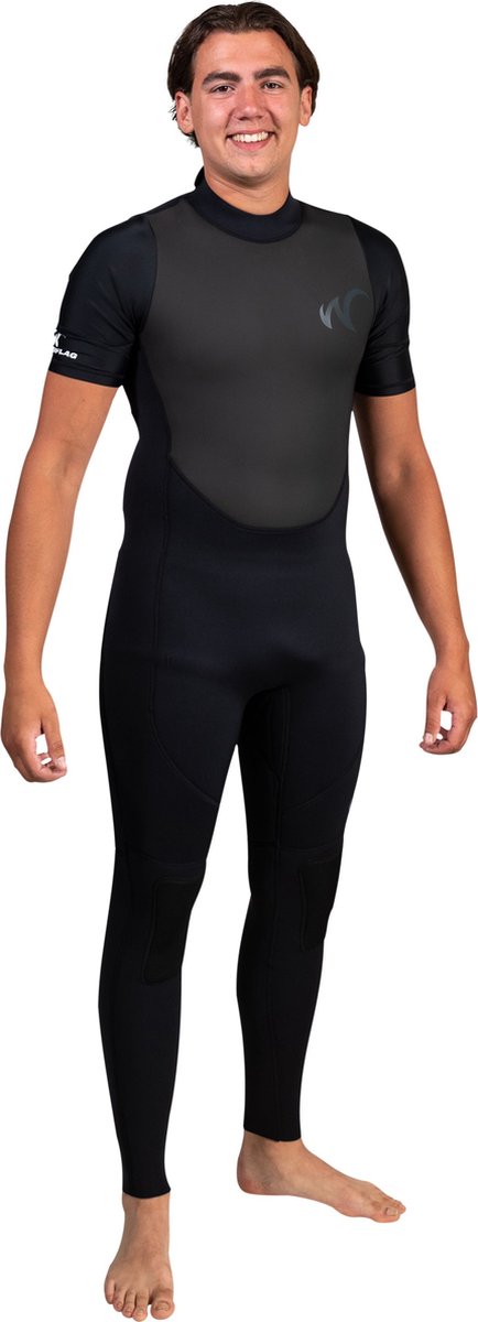 Watrflag wetsuit Kobe Heren - korte mouwen van lycra - 3 mm superior neopreen XL