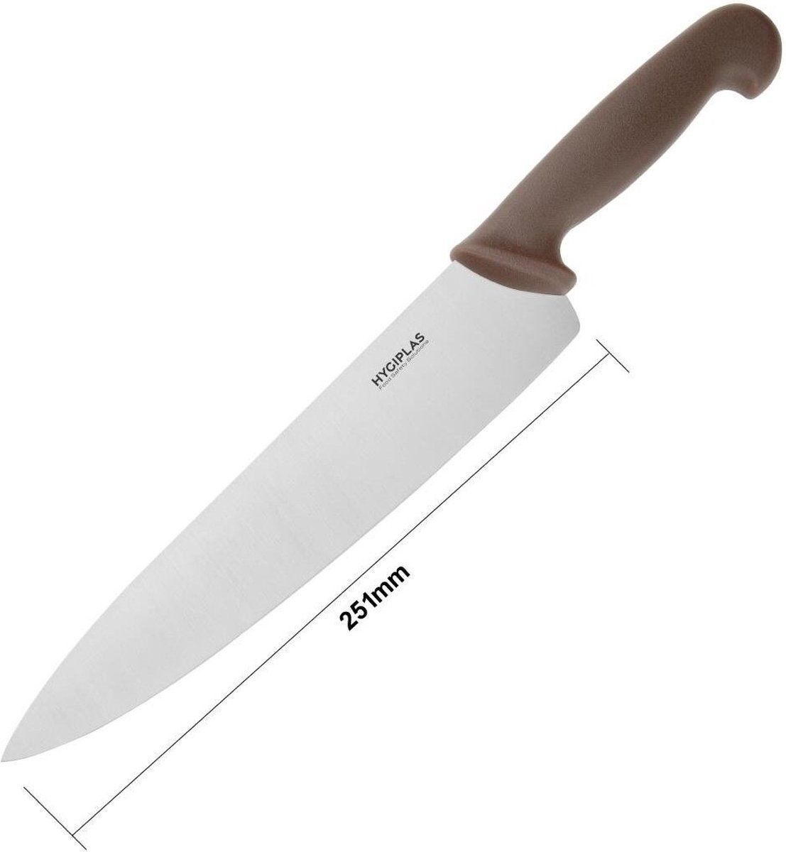 Hygiplas Koksmes Bruin 25cm - FX111 - Restaurant - Hotel - Professioneel