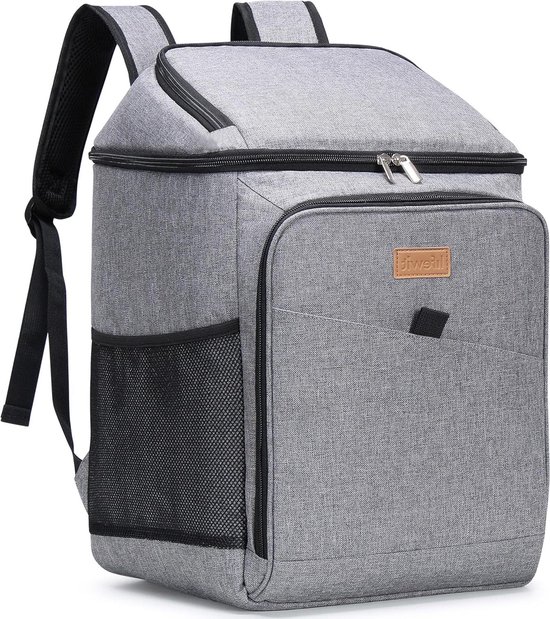 CampFeuer Freizeitrucksack Kühlrucksack 20 Liter, Leicht Und Wasserdicht Grau S051100n