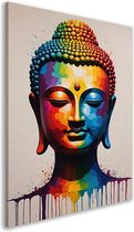 Tableaux Bouddha - Portrait d'art - Tableaux sur toile Peinture - Tableaux classiques - Toile cuisine - Décoration murale chambre toile 100x150 cm