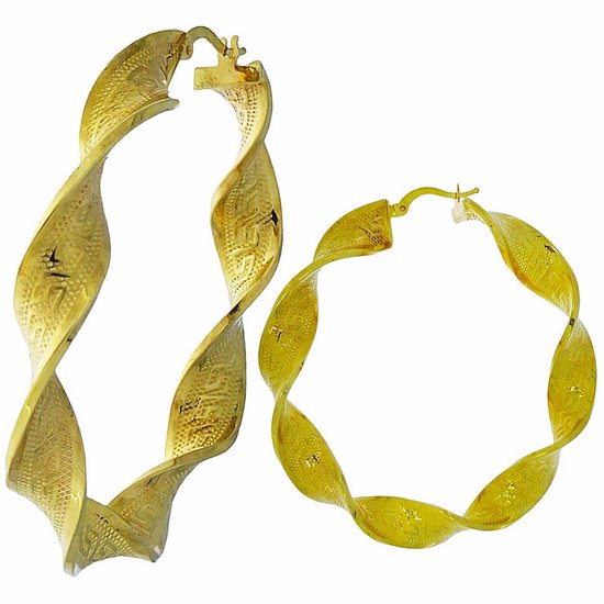 Gouden Oorringen 16 mm 4 mm 14 karaats - Star juwelier