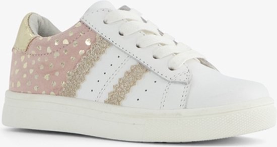 TwoDay leren meisjes sneakers met gouden hartjes Maat 25 bol