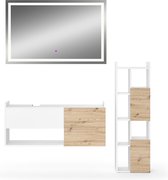 Vicco Alf Badkamermeubelset – 3 delen Wit