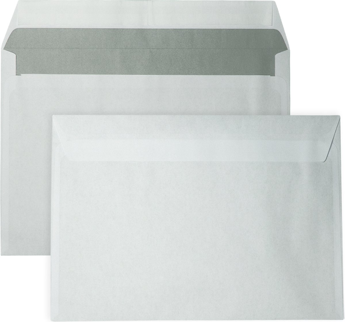 Zwarte C5 enveloppen 16,2 x 22,9 cm