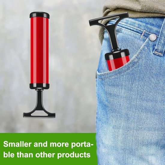 AUTUUCKEE 7 stuks balpomp luchtpomp inflator kit - voor basketbal voetbal volleybal rugby - zwart rood Voetbalpomp — afbeelding 3