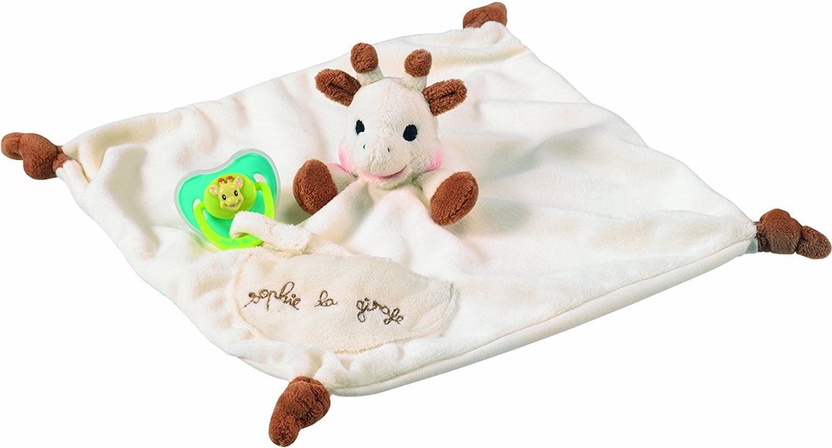 Sophie de giraf knuffeldoekje met speenhouder - Speenknuffel - Speendoekje - Kraamcadeau - Babyshower cadeau - Vanaf 0 maanden - 30 x 30 cm — afbeelding 11