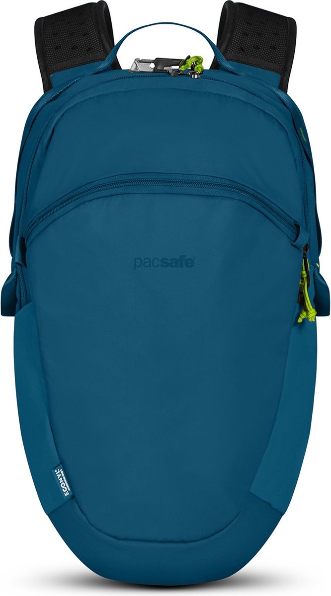 Pacsafe ECO Rugzak - 18L - Laptop 13 inch - RFID - Waterafstotend - Reistas - Anti-diefstal - Blauw