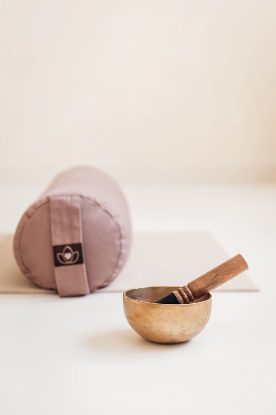Yoga bolster eco taupe rond - Lotus