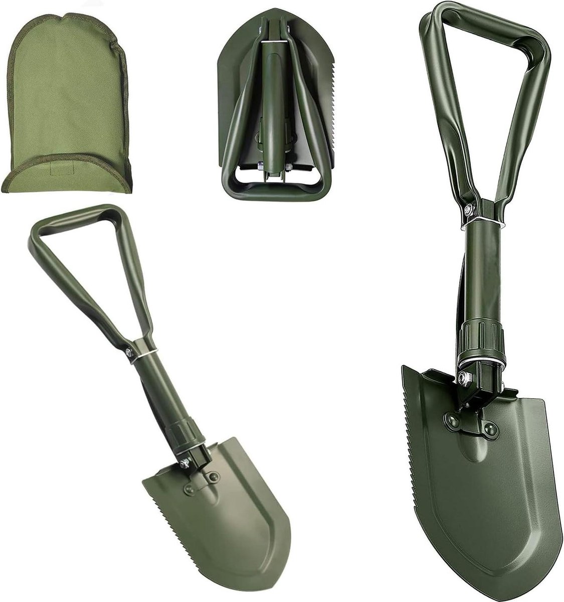 Opvouwbare Survival Schop - Schop 23 IN Camping Schop 50 # High-Carbon Steel - Draagbare Schop Voor Tuin Jacht Wandelen - Vissen Auto Noodgevallen Geschenken Voor Mannen Shoval