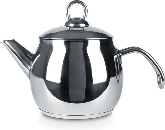 Bouilloire Inox Argent ANETT 1,2 l - Bouilloire Sifflante - Bouilloire à Eau