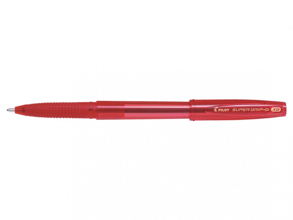 Pilot balpen Super Grip G stick extra breed rood