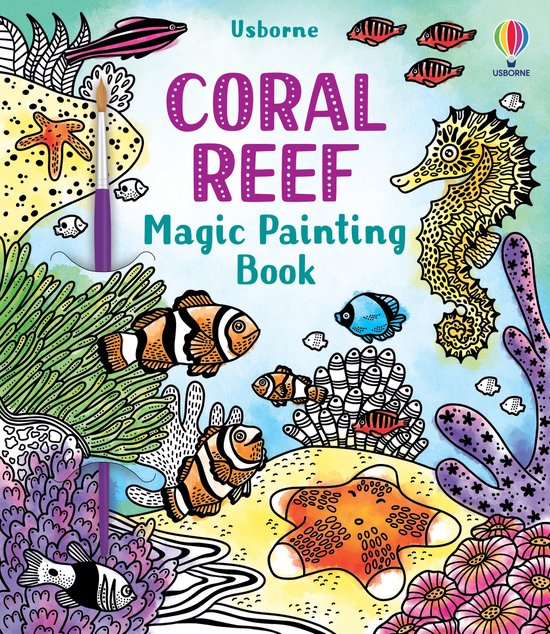 Magic Painting Books- Coral Reef Magic Painting Book - cover
