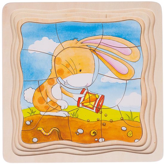 Goki Houten Lagenpuzzel - Moestuin, 53st. 1