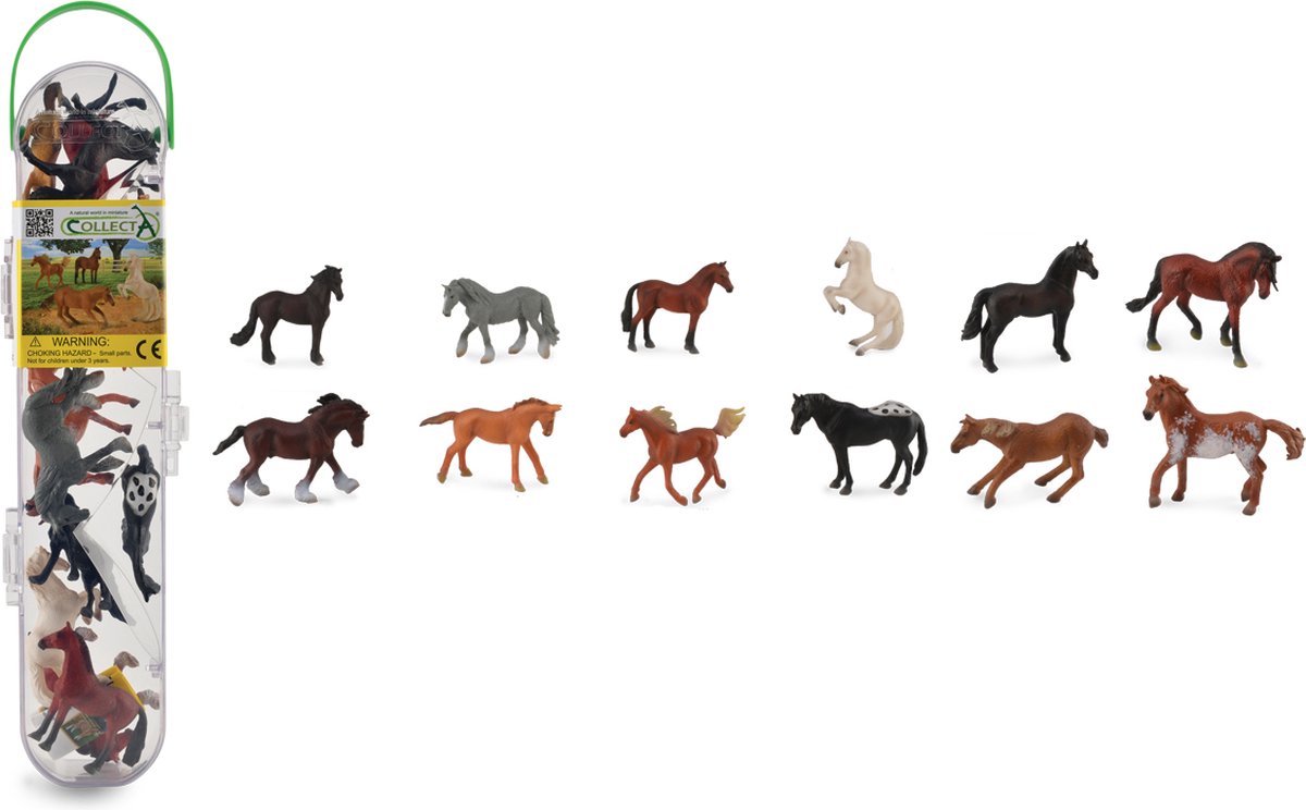 COLLECTA Figurine Mini Set - 12 Paarden - Paarden - Handgeschilderd - Miniatuur — cadeau in Spellen & Speelgoed - foto 5