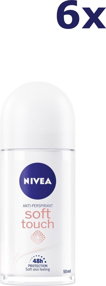Goedkoopste Nivea Deodorant Roller Soft Touch [6 x 50 ml]