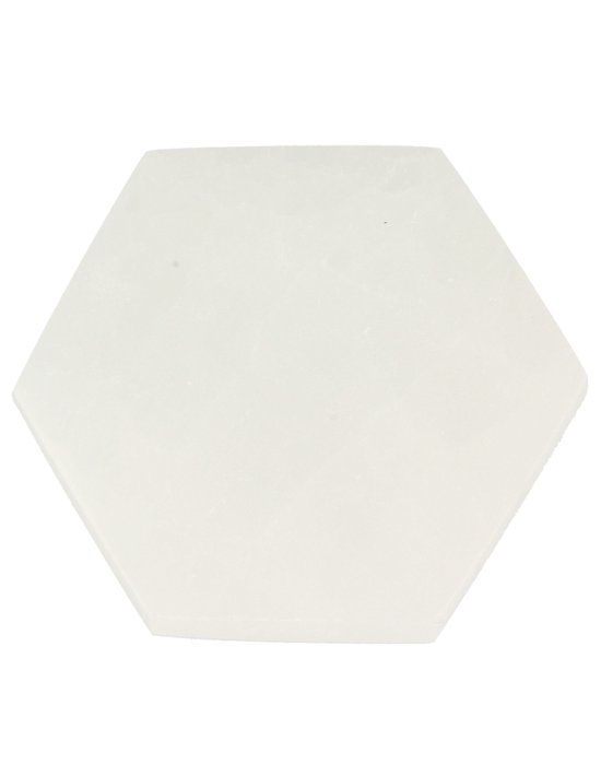 Pierre de chargement en sélénite hexagone 9 cm