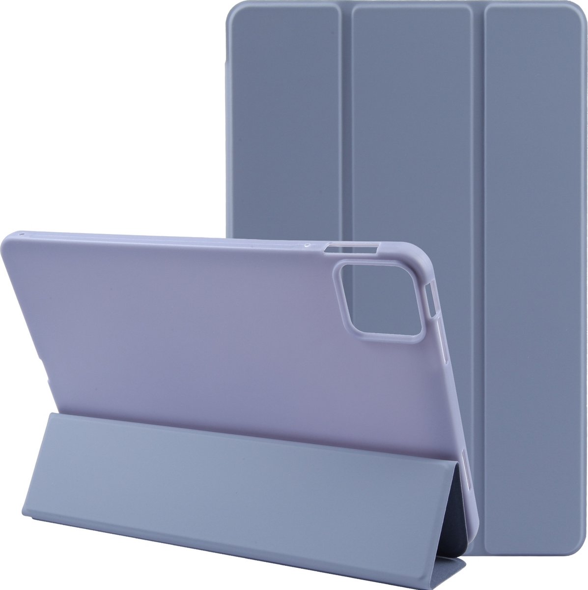 Mobigear Tablethoes geschikt voor Apple iPad Pro 13 Inch (2024) Hoes | Mobigear Tri-Fold Gel Bookcase - Paars