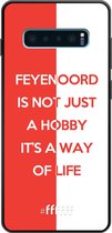 6F hoesje - geschikt voor Samsung Galaxy S10 Plus -  TPU Case - Feyenoord - Way of life #ffffff