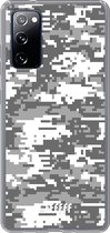 6F hoesje - geschikt voor Samsung Galaxy S20 FE - Transparant TPU Case - Snow Camouflage #ffffff