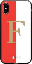 6F hoesje - geschikt voor iPhone X -  TPU Case - Feyenoord - F #ffffff