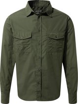 Craghoppers - UV Overhemd voor heren - Longsleeve - Kiwi - Donkergroen - maat 3XL