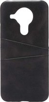 Shop4 - Nokia 5.4 Hoesje - Harde Back Case Cabello met Pasjeshouder Zwart