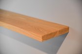 Eiken wandplank transparant geolied - 100x25x40