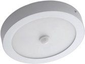 LED Downlight - Facto - PIR Bewegingssensor 360° - 20W - UGR19 - Aanpasbare Kleur CCT - Opbouw Rond - Mat Wit - Aluminium - OSRAM LEDs - BES LED