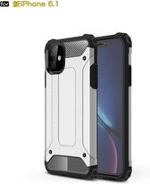 Magic Armor TPU + pc-combinatiehoes voor iPhone 11 (zilver)