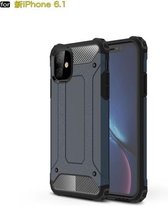 Magic Armor TPU + pc-combinatiehoes voor iPhone 11 (marineblauw)