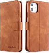 Voor iPhone 11 Diaobaolee Pure Fresh Texture Horizontale Flip Leather Case, met houder & kaartsleuf & portemonnee & fotolijst (geel)