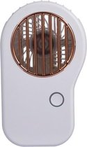 V6 Mini USB Lazy Hanging Neck Fan Outdoor draagbare handheld zakventilator (wit)