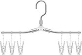 2 stuks aluminiumlegering hanger huishouden broek rek naadloze antislip kleding ondersteuning, stijl: kleine kleerhangers