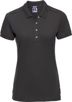 Russell Dames/dames Stretch Short Sleeve Polo Shirt (Zwart)