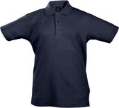 SOLS Kinder Unisex Zomer II Pique Polo Shirt (Marine)