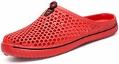 Mode ademende holle sandalen Paar strandsandalen, schoenmaat: 38 (rood)