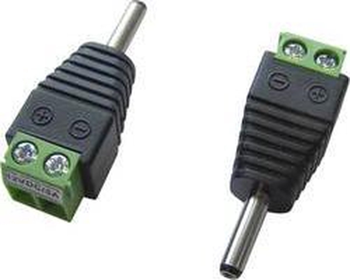 TRU COMPONENTS LT-DC3.5M Laagspannings-connector Stekker, recht 3.5 mm 1.3 mm 1 stuk(s)