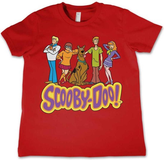 ScoobyDoo Kinder Tshirt -M- Team Rood