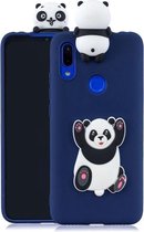 Voor Xiaomi Redmi 7 3D Cartoon patroon schokbestendig TPU beschermhoes (Panda)