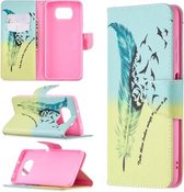 Voor Xiaomi Mi Poco X3 Gekleurde Tekening Patroon Horizontale Flip Leren Case met Houder & Kaartsleuven & Portemonnee (Veer Vogels)