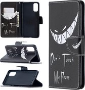 Voor OPPO Reno4 5G Gekleurd tekeningpatroon Horizontale flip lederen tas met houder & kaartsleuven & portemonnee (grijns)